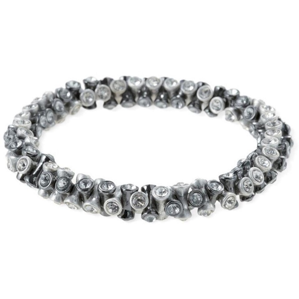 :: Stella & Dot Vintage⚔️SILVER Twist Bracelet - Picture 2 of 5